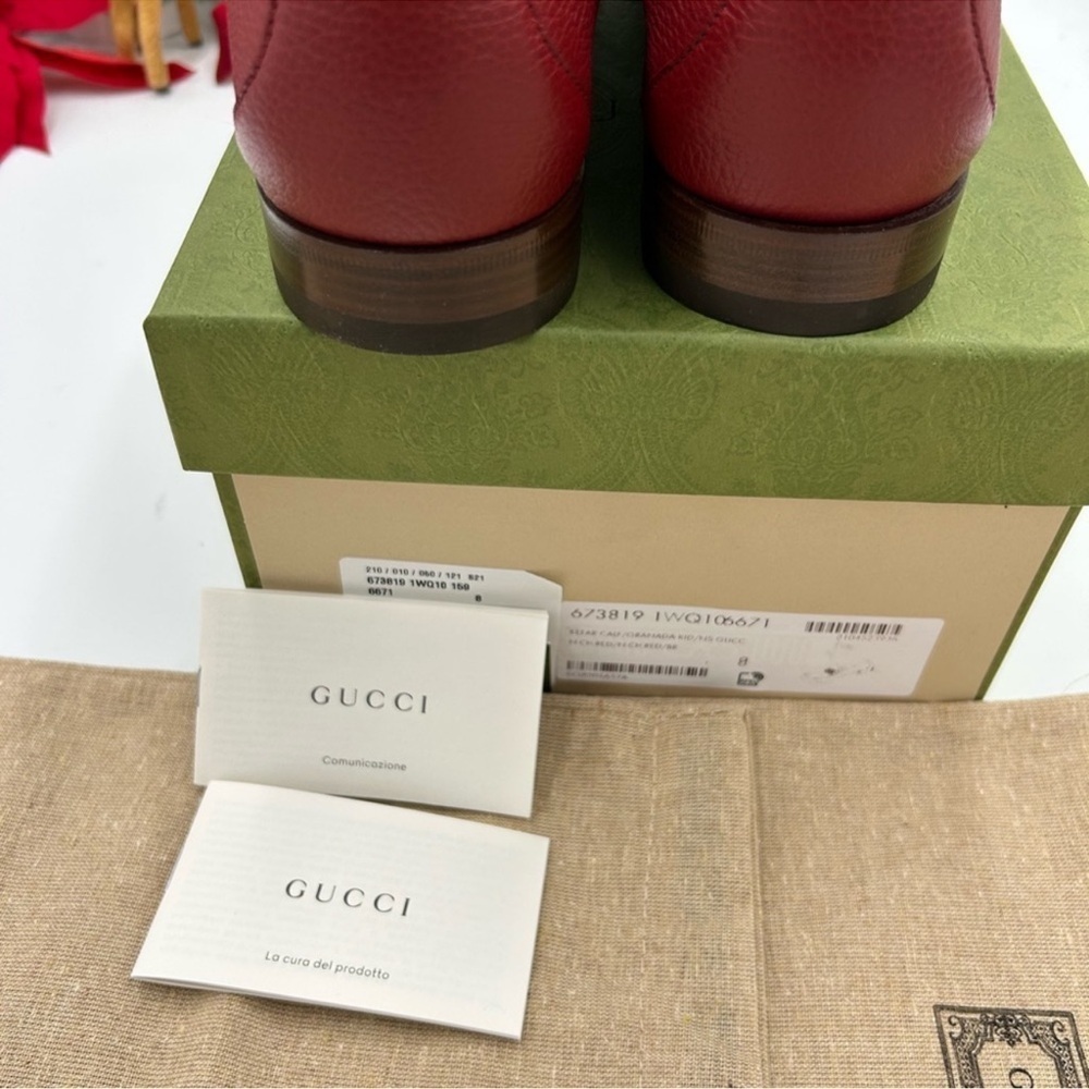 Men’s Gucci horse bit web leather loafer size 8 fits nine US made in Italy - Picture 7 of 8